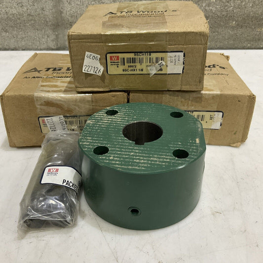TB WOOD’S 9SCH118 9SC-X1 1/8 SF COUPLING SPACER HUB LOT OF 3 G7T