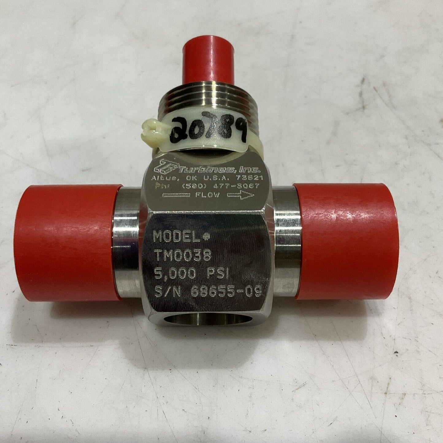TURBINES INC TM0038 TURBINE METER  3/8" X 1" 5000PSI .35-3 GPM G7T