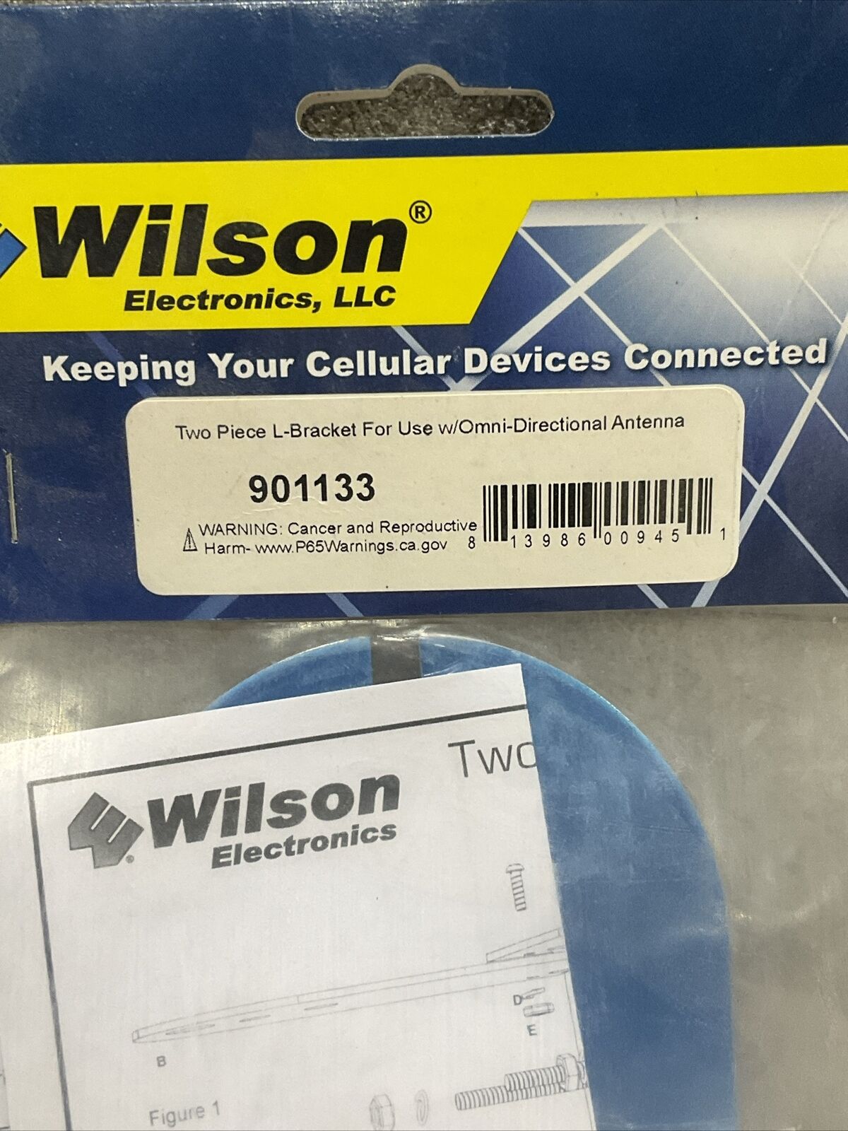 WILSON ELECTRONICS 901133 OMNI-DIRECTIONAL ANTENNA 2-PC L BRACKET LOT OF 8 G7T