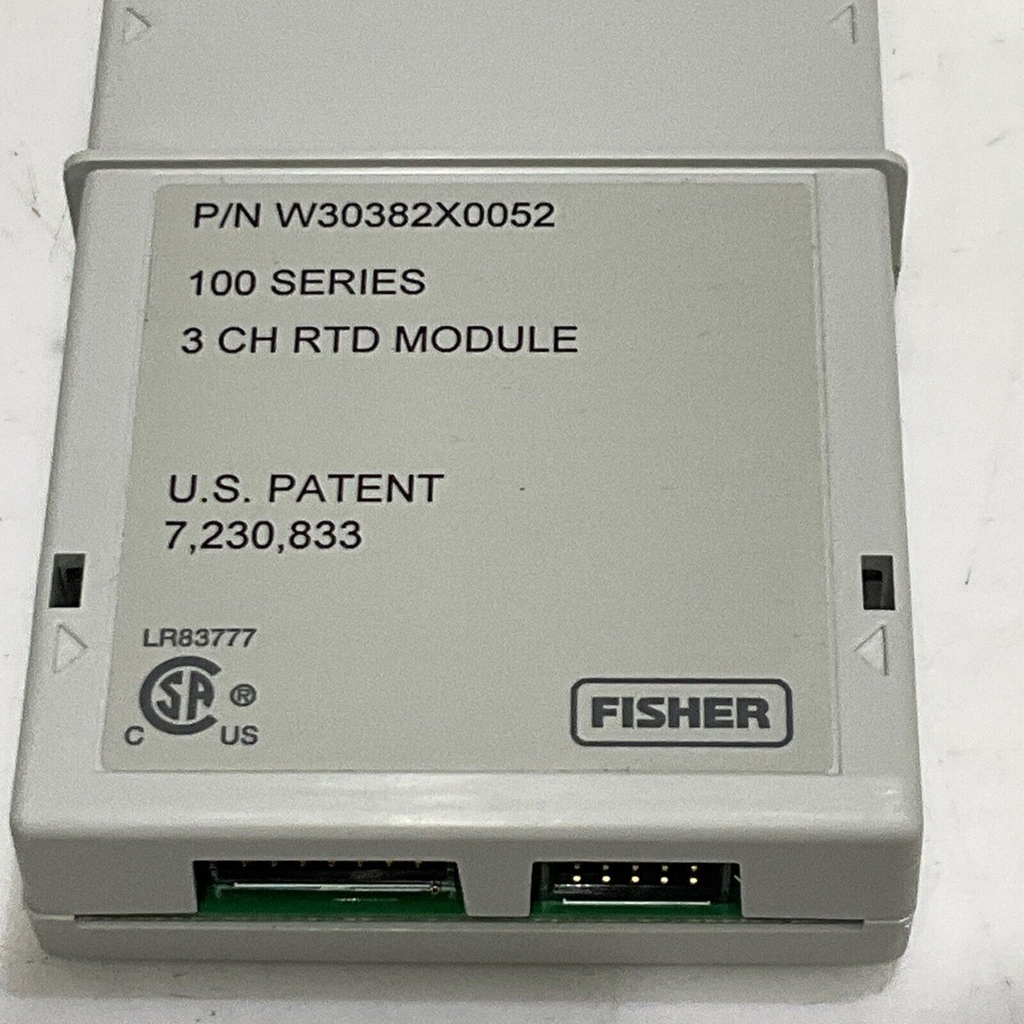 FISHER W30382X0052 3 CH RTD IMPUT MODULE FB107 100 SERIES G7T