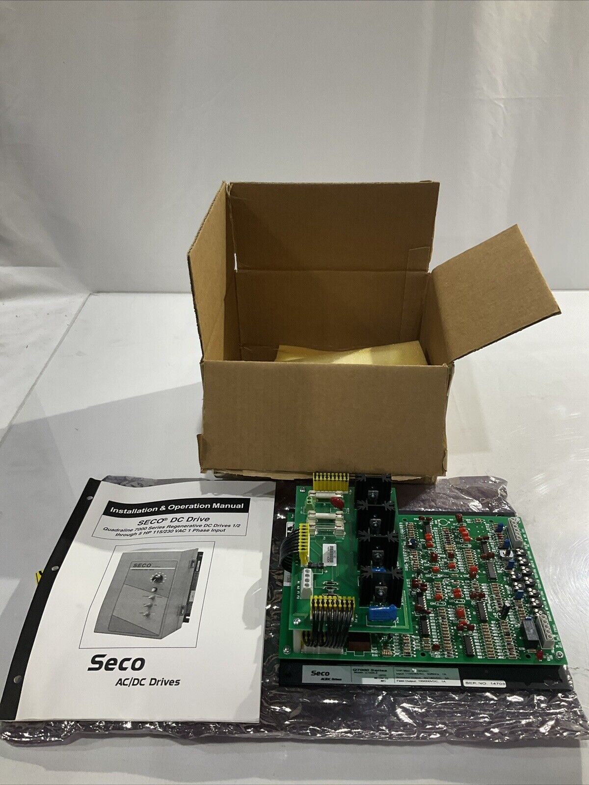 SECO AC/DC DRIVES SERIES Q7006 1HP MAX 230VAC U3S