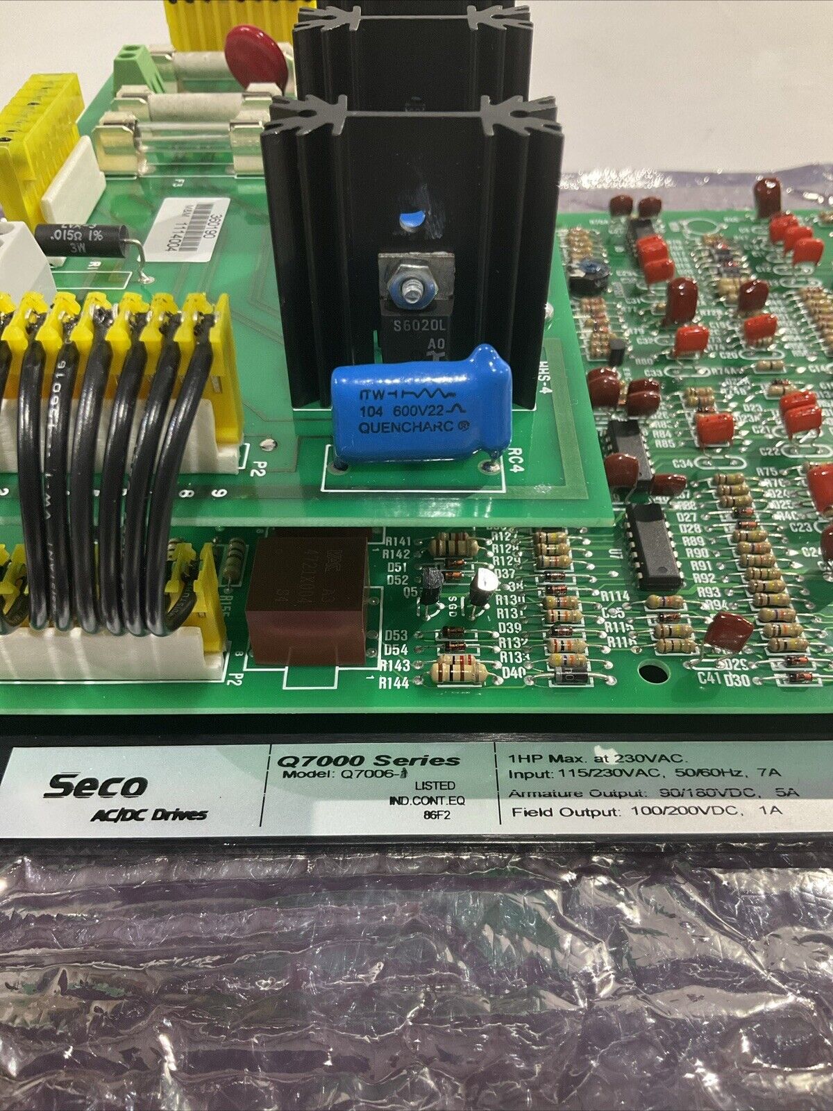 SECO AC/DC DRIVES SERIES Q7006 1HP MAX 230VAC U3S