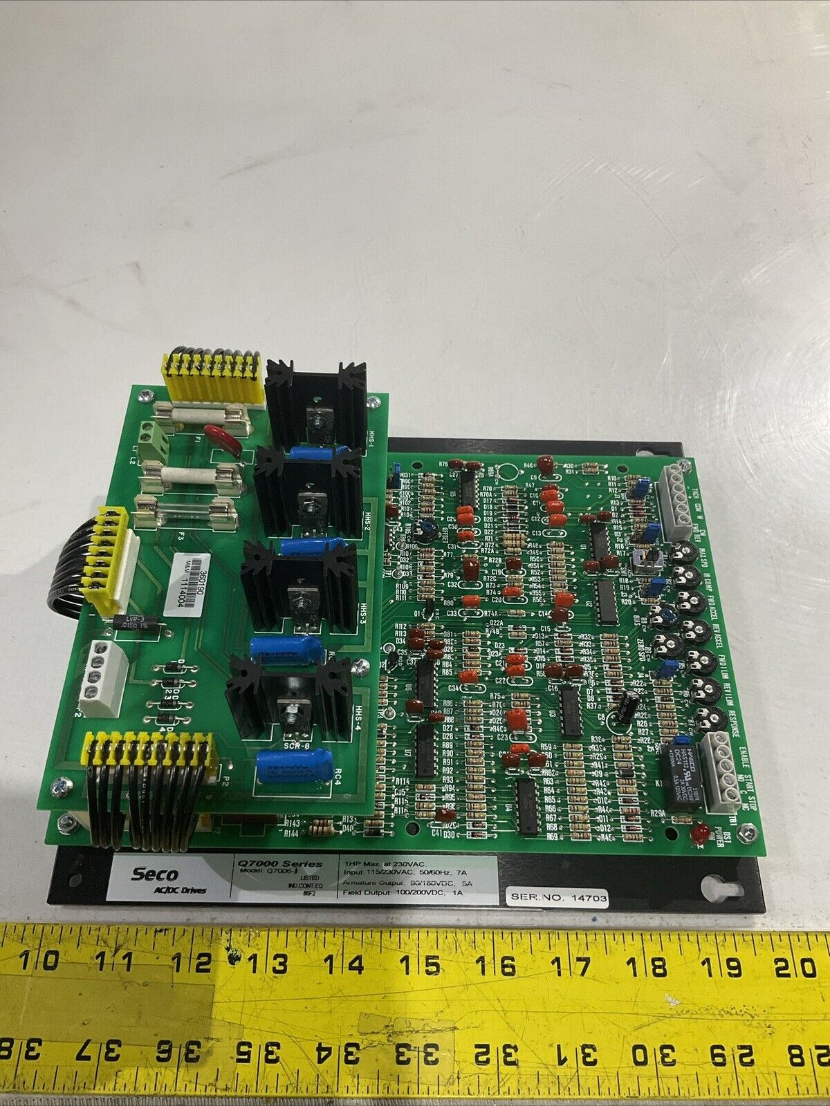 SECO AC/DC DRIVES SERIES Q7006 1HP MAX 230VAC U3S