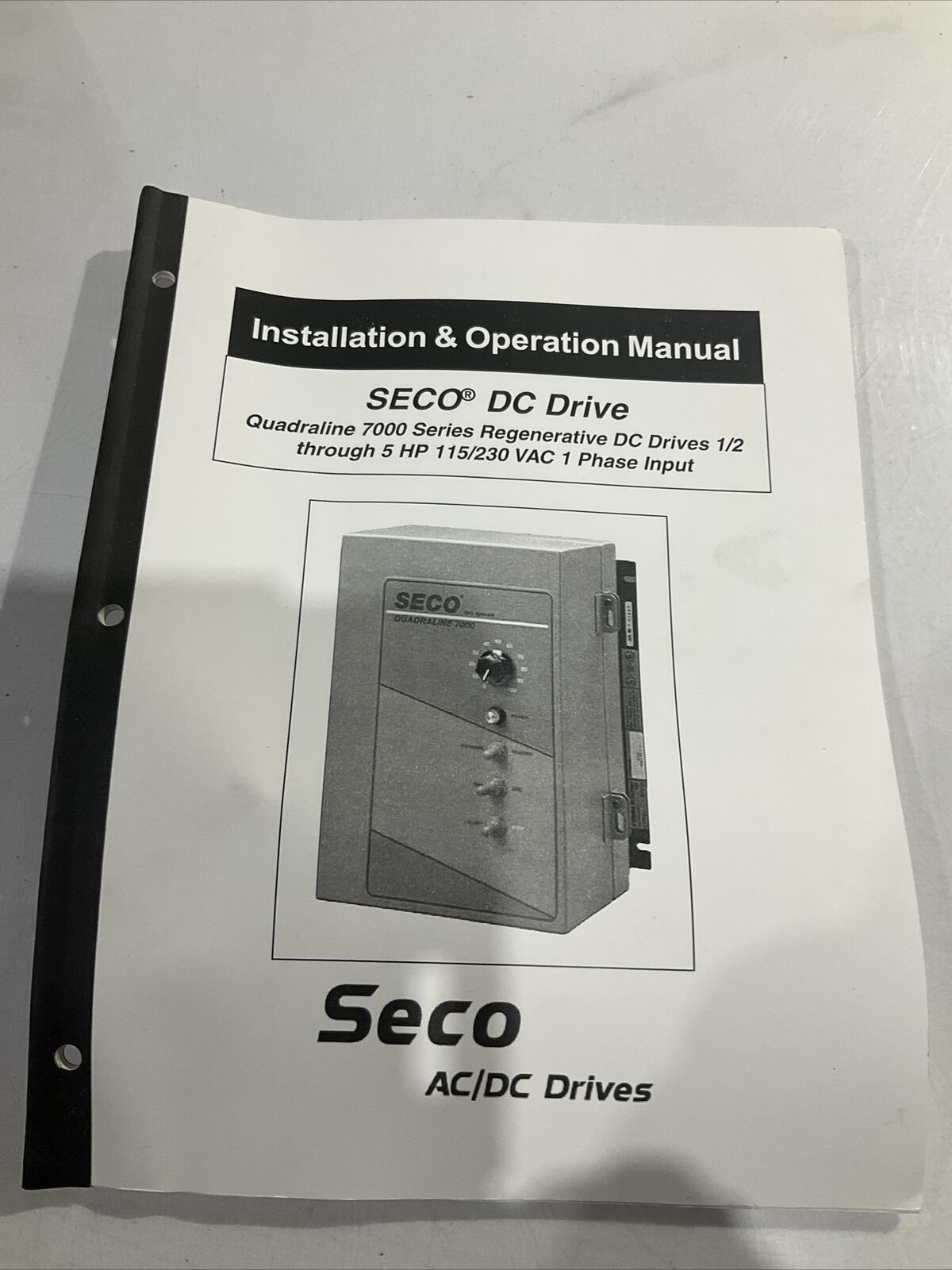 SECO AC/DC DRIVES SERIES Q7006 1HP MAX 230VAC U3S