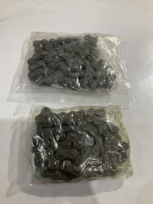 TSUBAKI  150K838H01 40# RIV X 59 PITCHES  ROLLER  CHAIN  LOT  OF 2 U3S