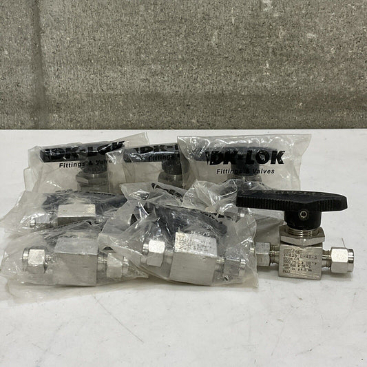 DK-LOK VG82B-D-4T-S VALVE VG82 3000 PSIG SS316 CJL 4.8MM LOT OF 9 G7T