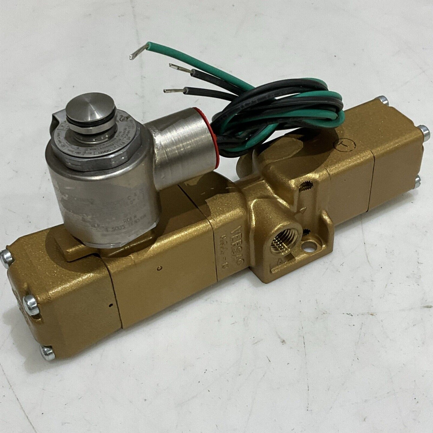 VERSA VSA-3321-DP-SC0422 SOLENOID VALVE 3-WAY BRASS 12VDC G7T