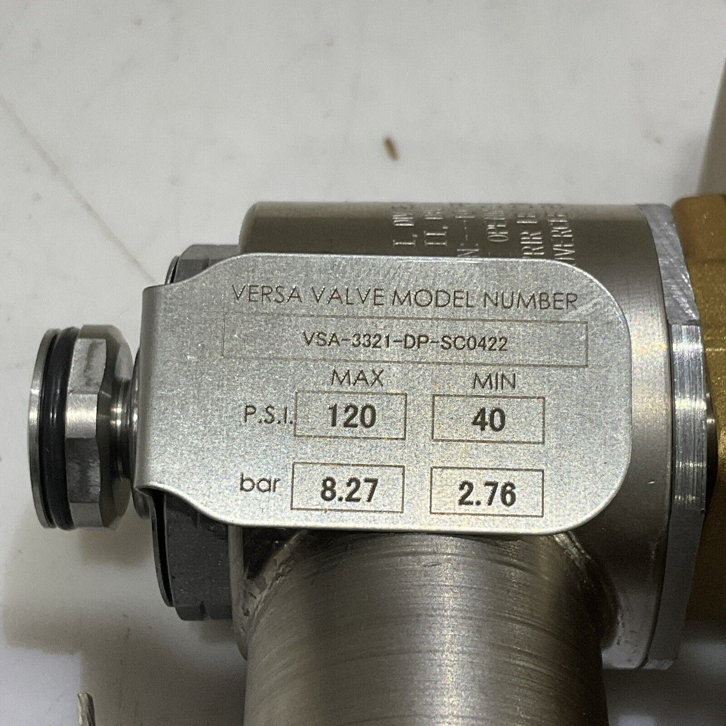 VERSA VSA-3321-DP-SC0422 SOLENOID VALVE 3-WAY BRASS 12VDC G7T