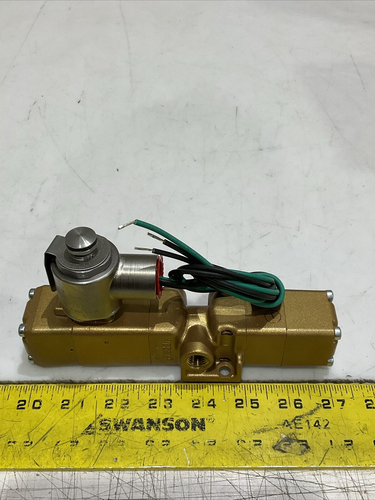 VERSA VSA-3321-DP-SC0422 SOLENOID VALVE 3-WAY BRASS 12VDC G7T