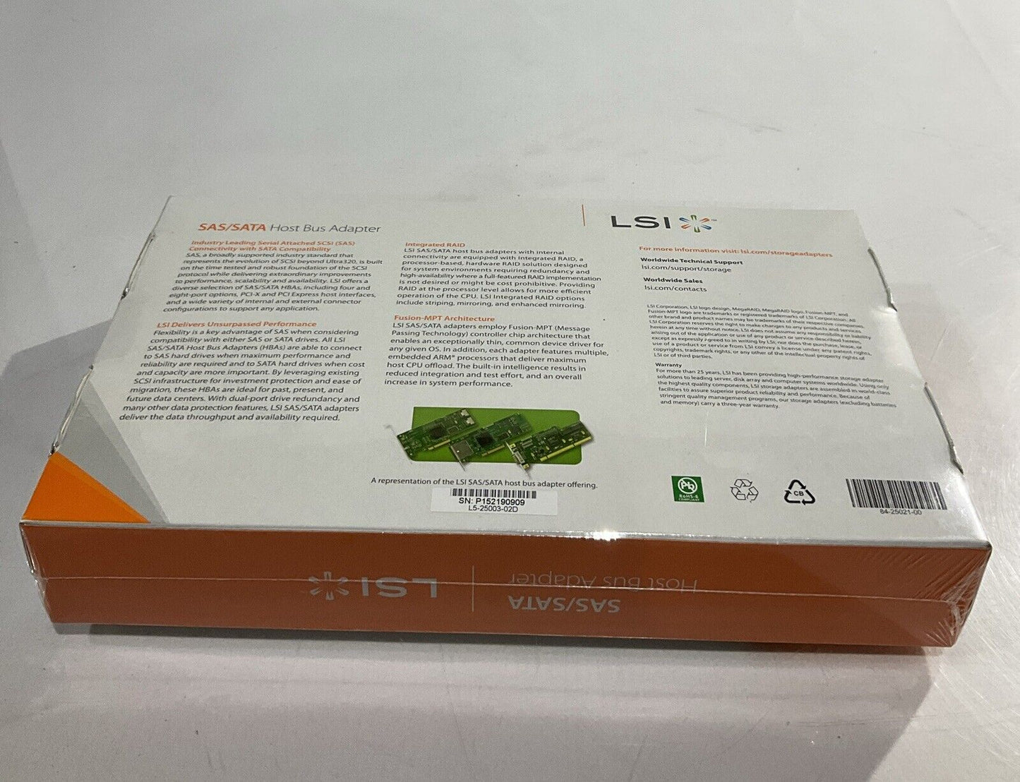 LSI SAS3081E 163K526H01  SAS/SATA HOST BUS ADAPTER  U3S