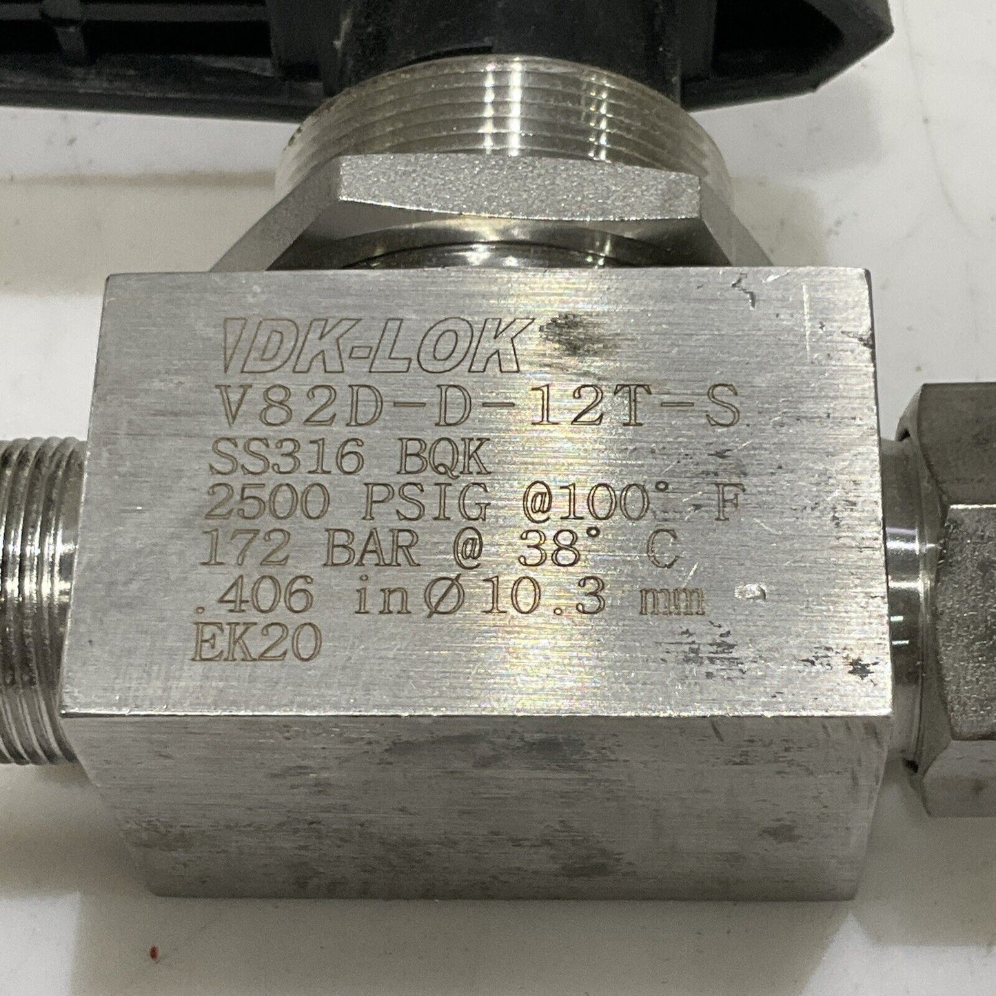 DK-LOK V82D-D-12T-S BALL VALVE 2500PSIG G7T