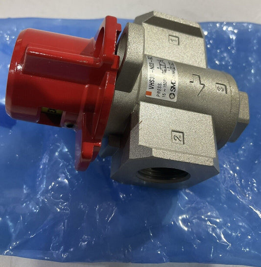 SMC VHS30-N03-RZ PRESS RELIEF PNEUMATIC LOCK OUT VALVE 15-150 PSI U3S