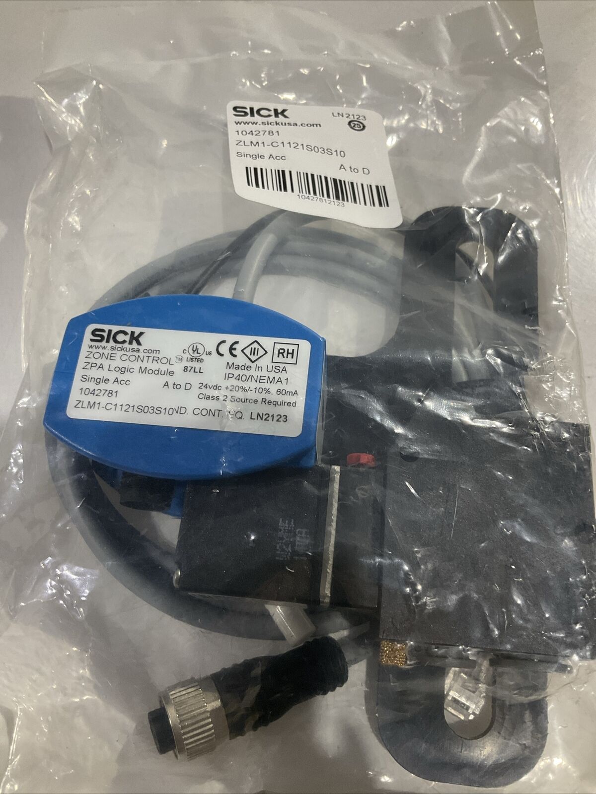 SICK 1042781 ZONE CONTROL ZPA LOGIC MODULE LOT OF 3 U3S