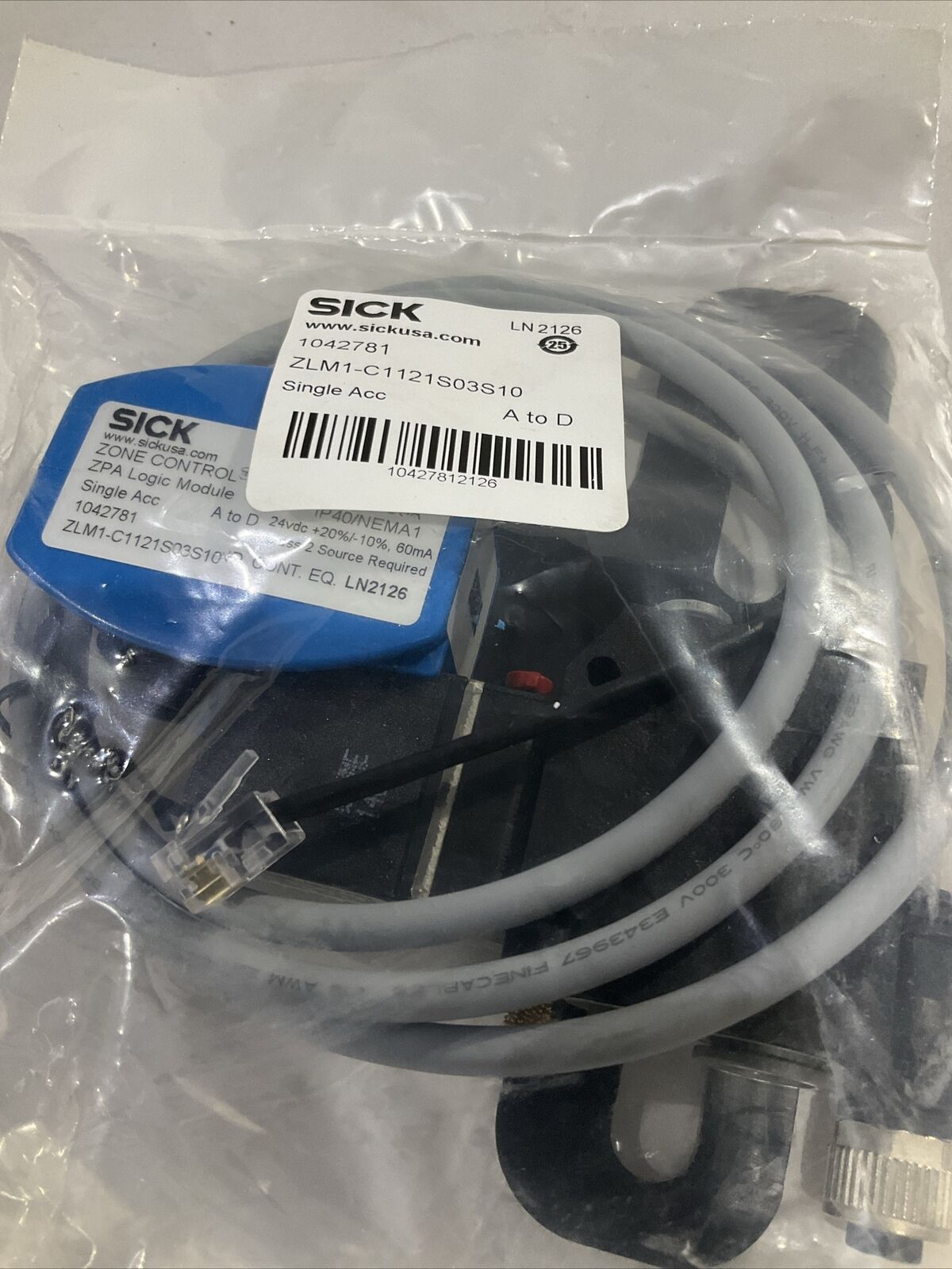 SICK 1042781 ZONE CONTROL ZPA LOGIC MODULE LOT OF 3 U3S