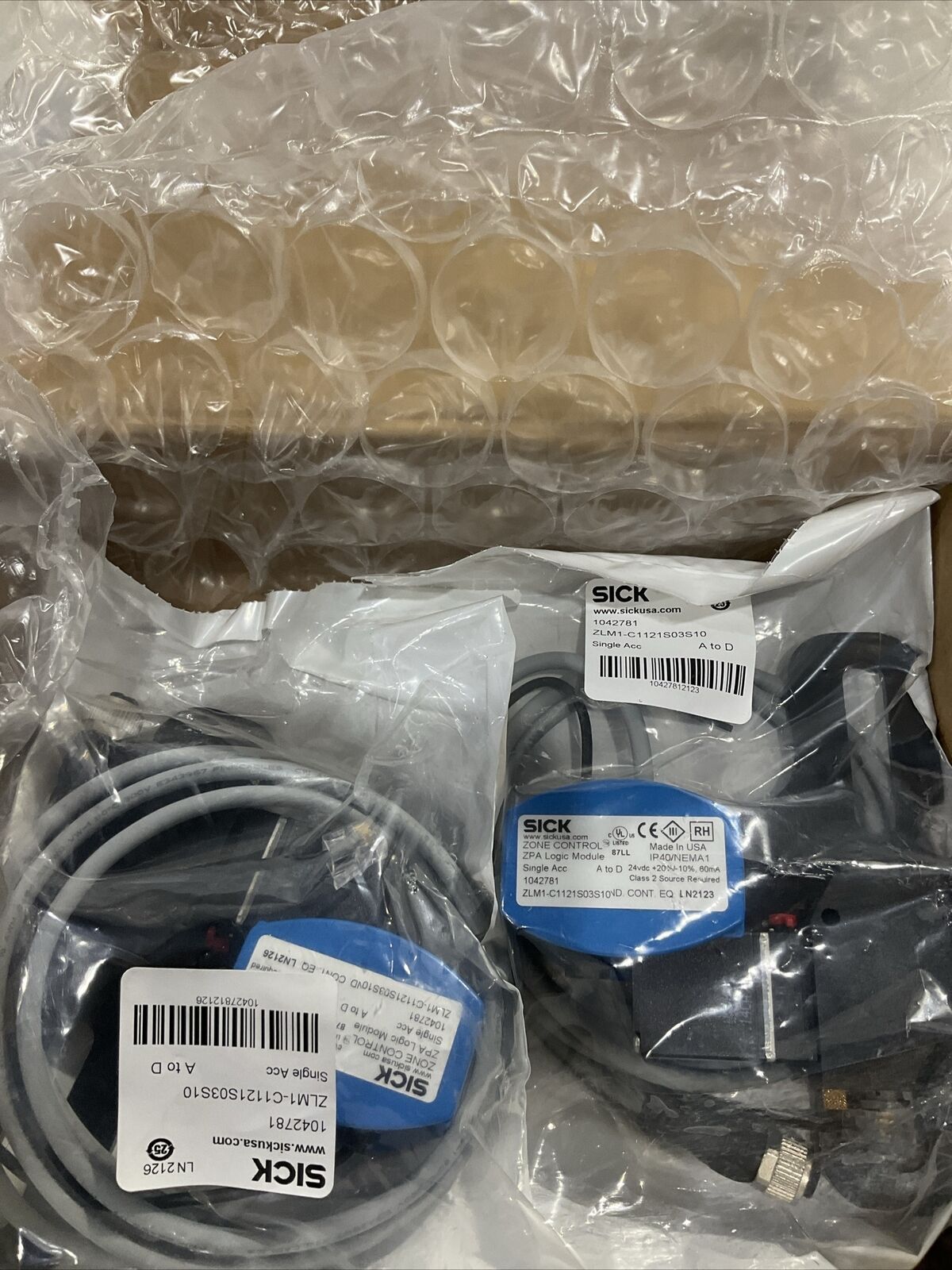 SICK 1042781 ZONE CONTROL ZPA LOGIC MODULE LOT OF 3 U3S