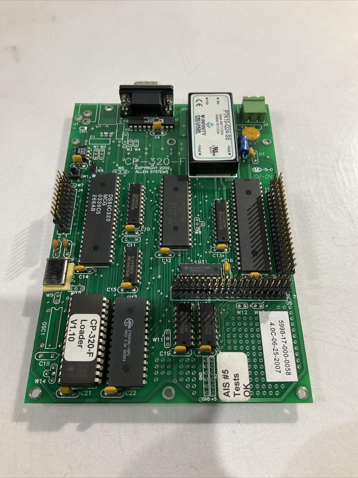ALLEN SYSTEMS PCB CP-320-F   U3S