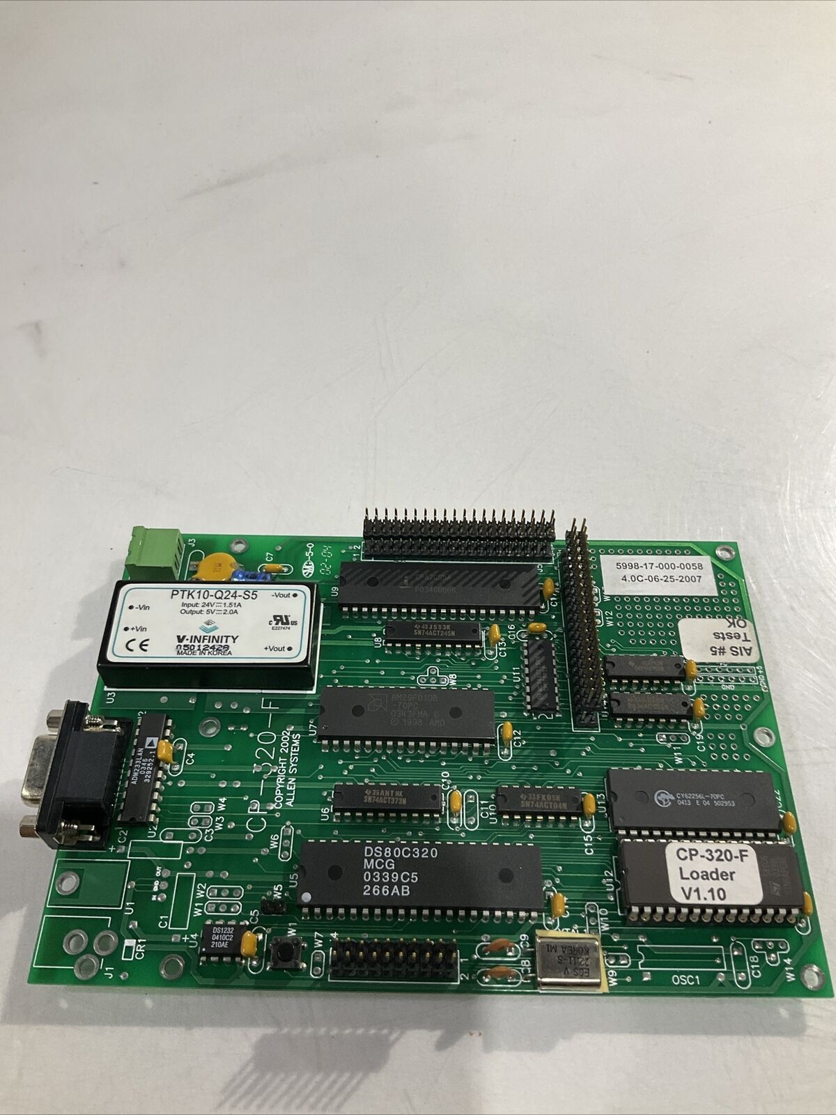 ALLEN SYSTEMS PCB CP-320-F   U3S