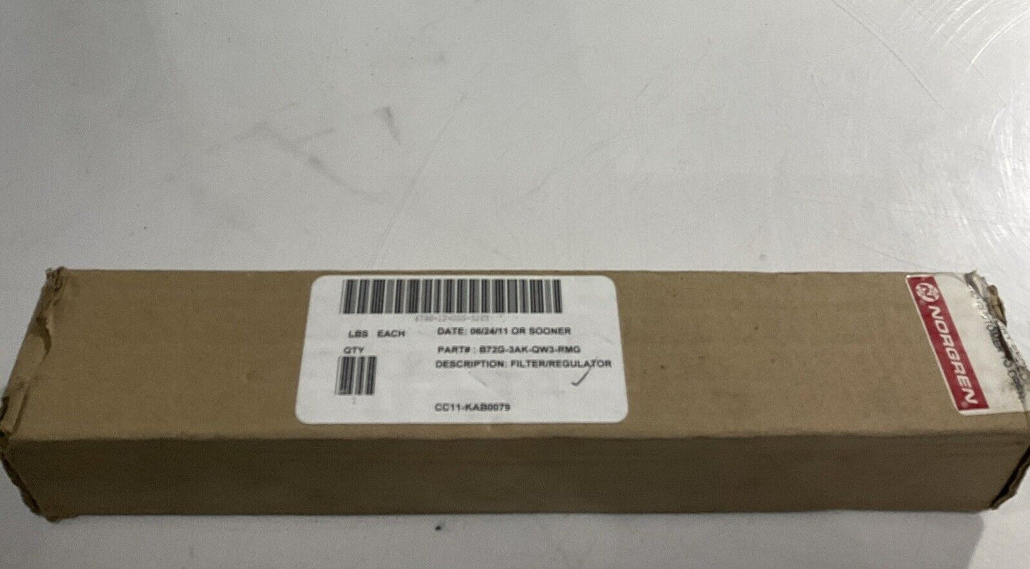 NORGREN  B72G-3AK-QW3-RMG PNEUMATIC FILTER/ REGULATOR 150 PSIG U3S