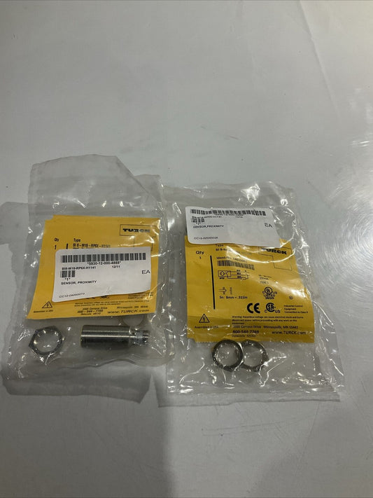 TURCK B18-M18-RP6X-H1141  SENSOR , PROXIMITY   LOT OF 2  U3S