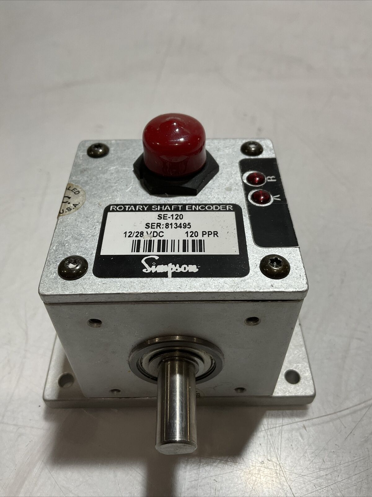 SIMPSON SE-120 ROTARY SHAFT ENCODER 12/28VDC U3S