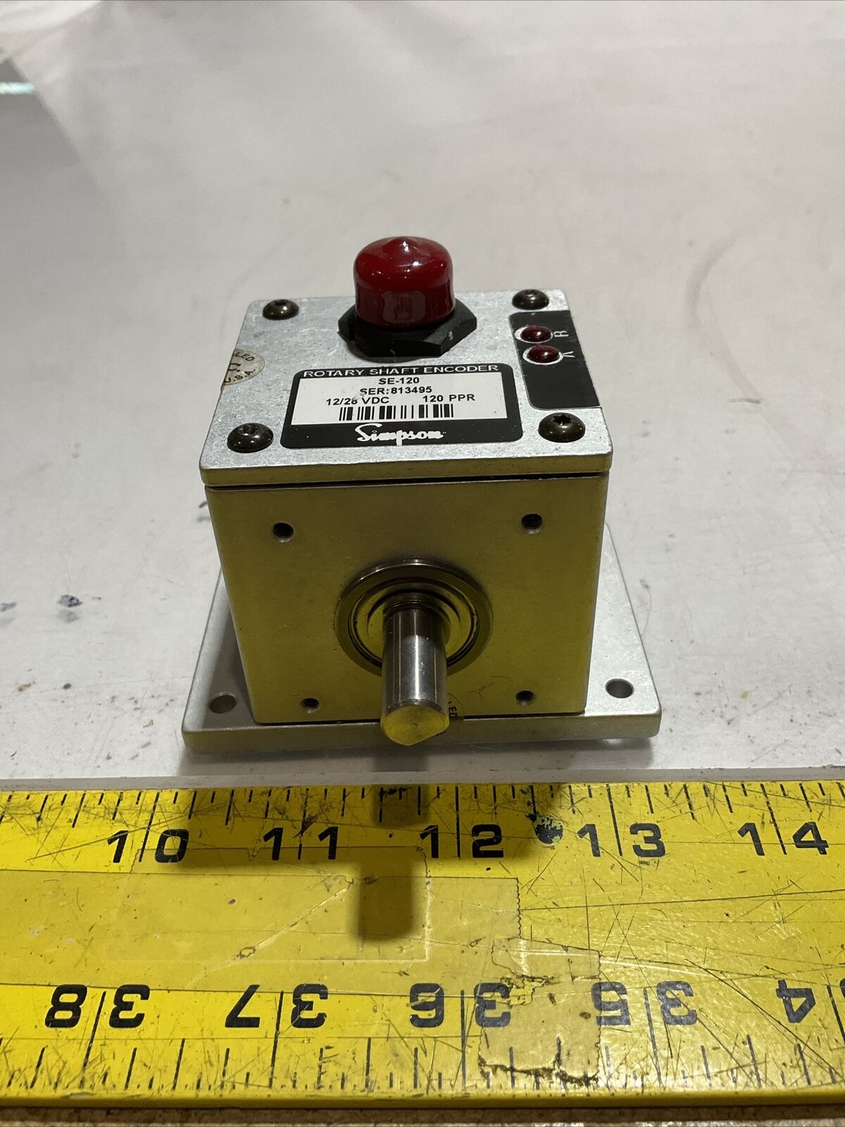 SIMPSON SE-120 ROTARY SHAFT ENCODER 12/28VDC U3S
