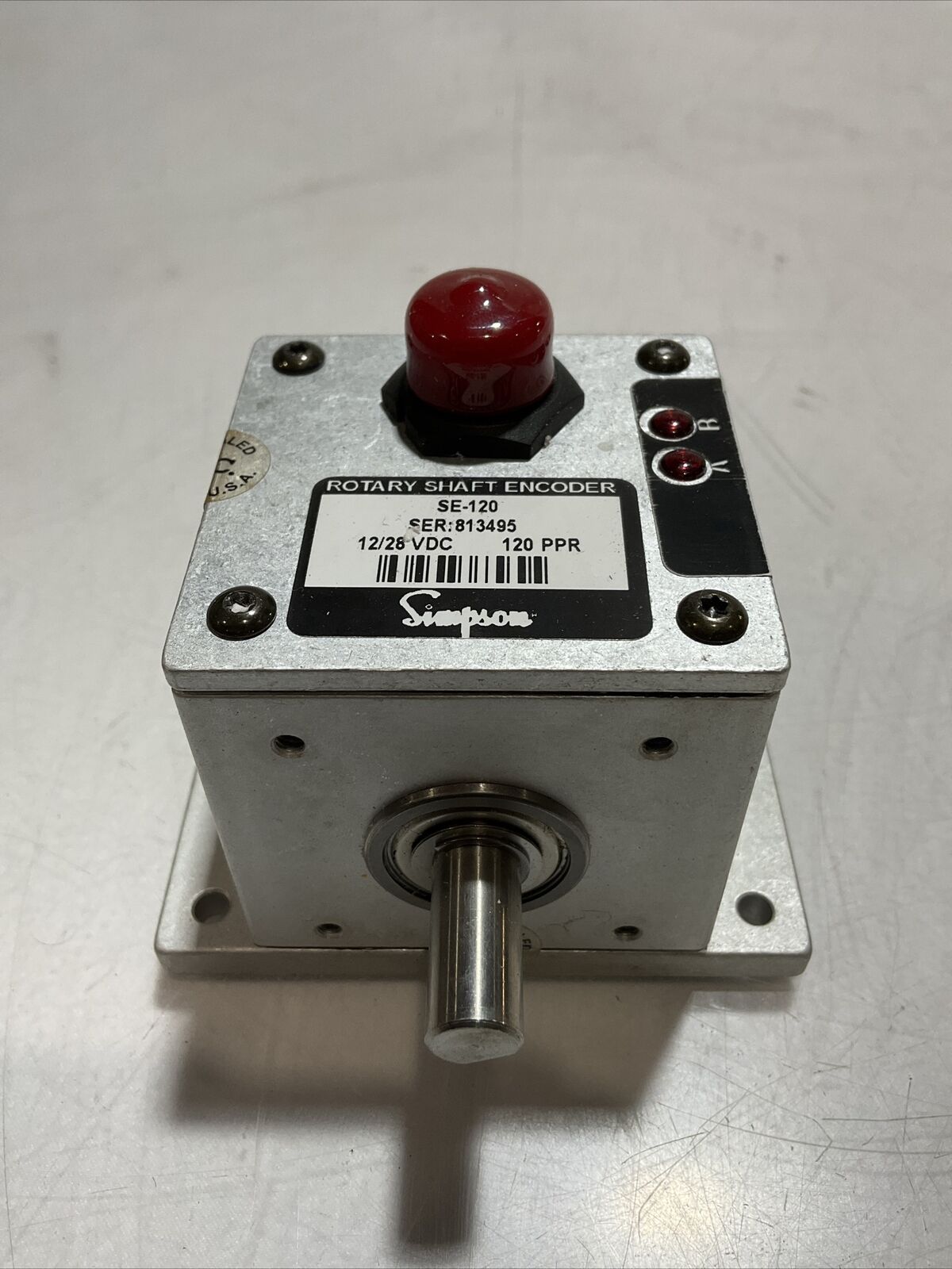 SIMPSON SE-120 ROTARY SHAFT ENCODER 12/28VDC U3S
