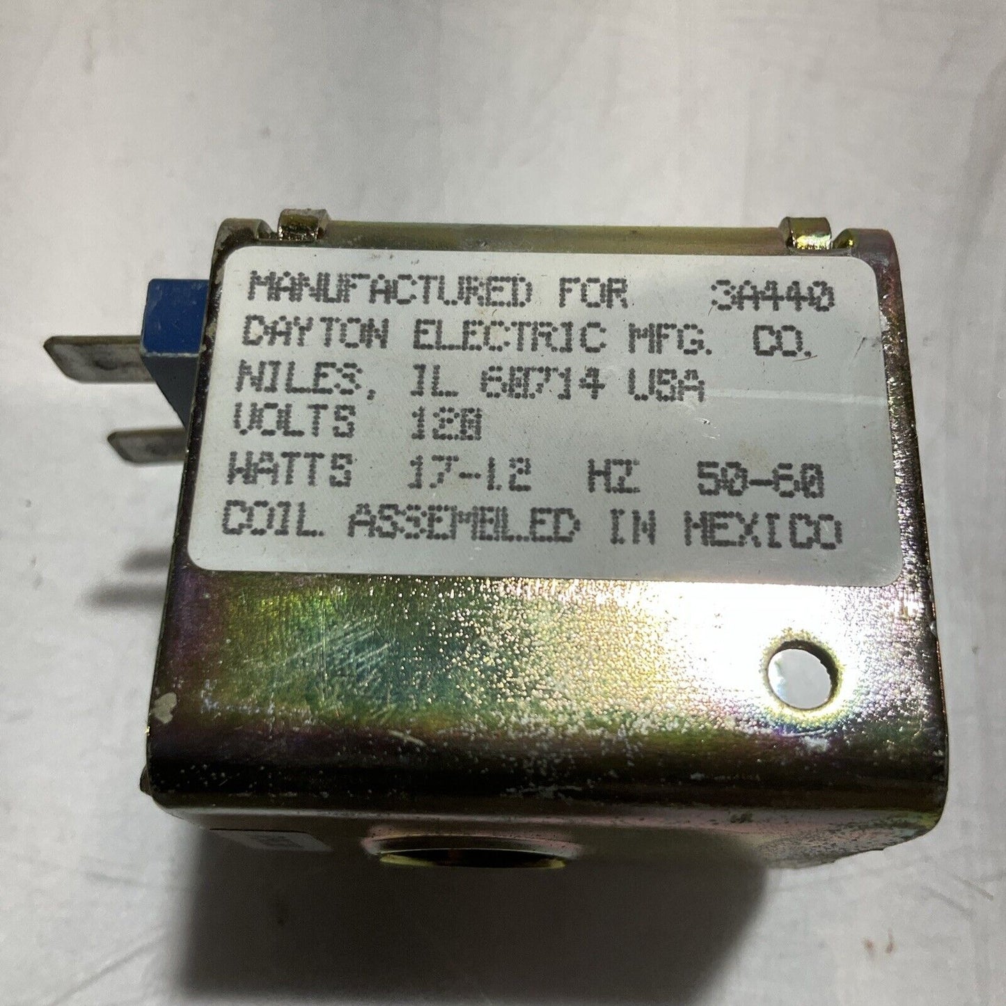 DAYTON  3A440  SOLENOID COIL  120V  LOT OF 2  U3S