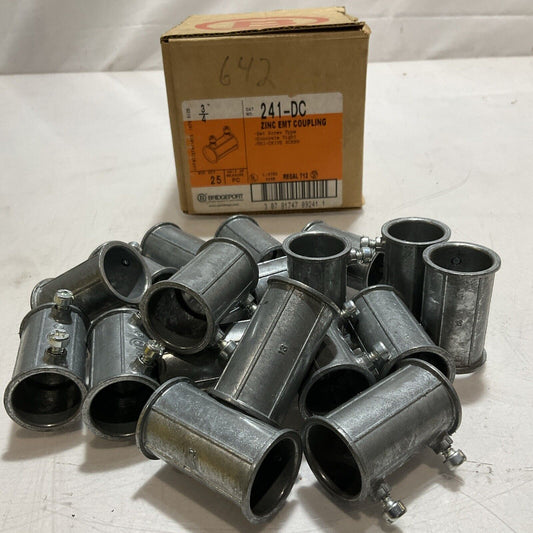 BRIDGEPORT   241-DC ZINC EMET  COUPLING  LOT 19  U3S