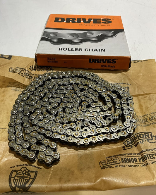 DRIVES  DRV-401R ROLLER CHAIN  10FT  RN6