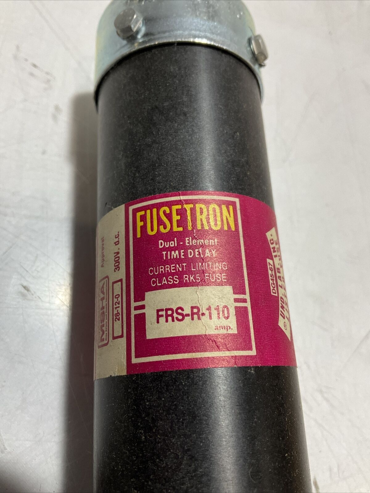 FUSETRON FRS-R110 CLASS RK5 DUAL-ELEMENT FUSE 300V LOT OF 3 U3S