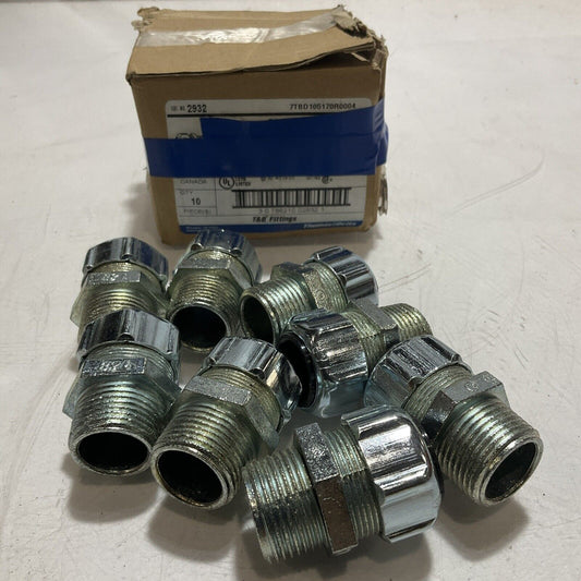 THOMAS & BETTS 2932  3/4 RANGER  STRAIN  RELIEF  CORD CONNECTOR LOT OF  8  U3S