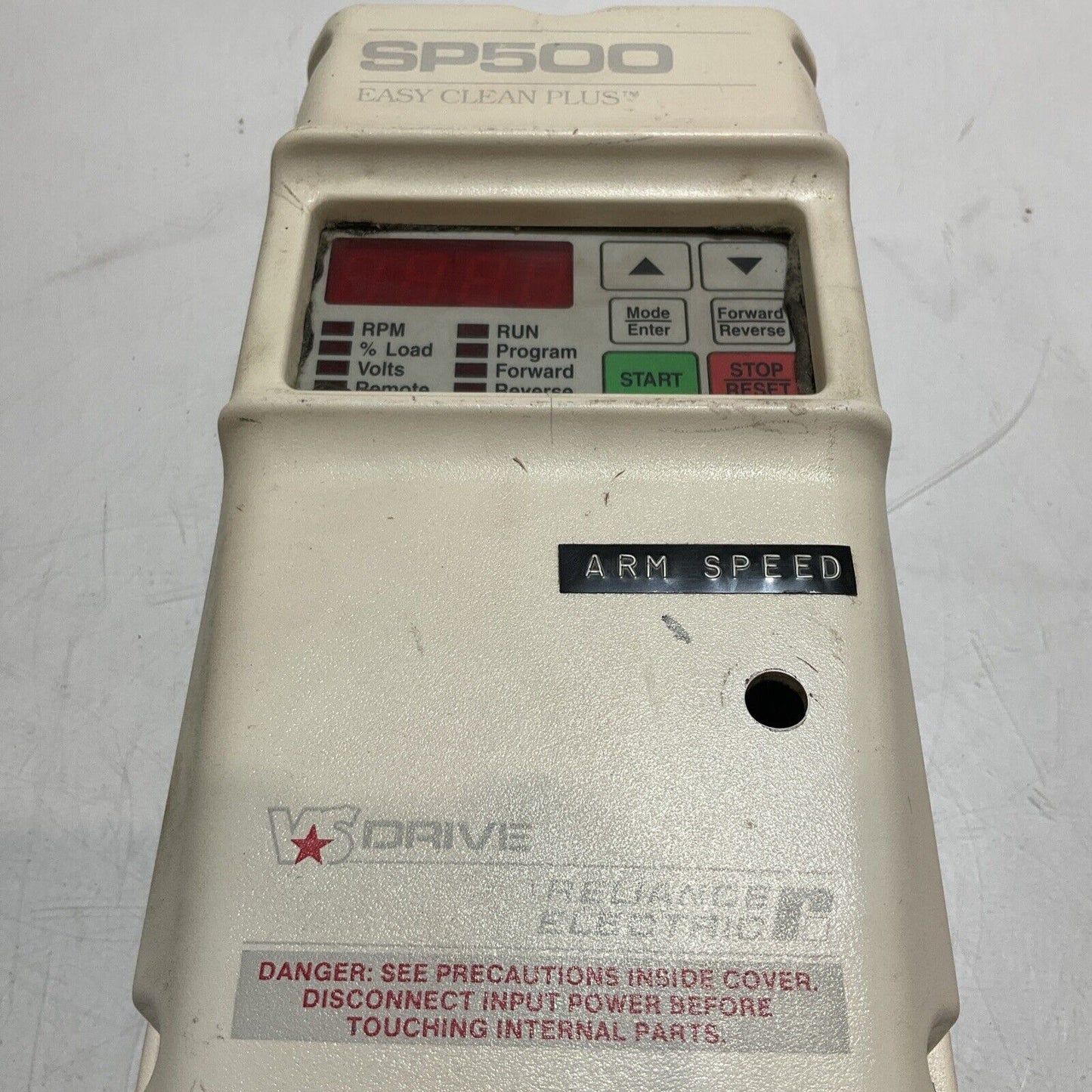 RELIANCE 1SU24001 1HP ELECTRIC SP500 EASY CLEAN PLUS  ARM SPEED VS DRIVE U3S