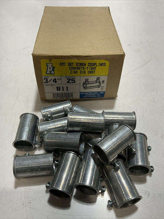 ARLINGTON IND  811  COUPLINGS CONCRETE - TIGHT  ZINC  DIE CAST LOT OF 31 U3S