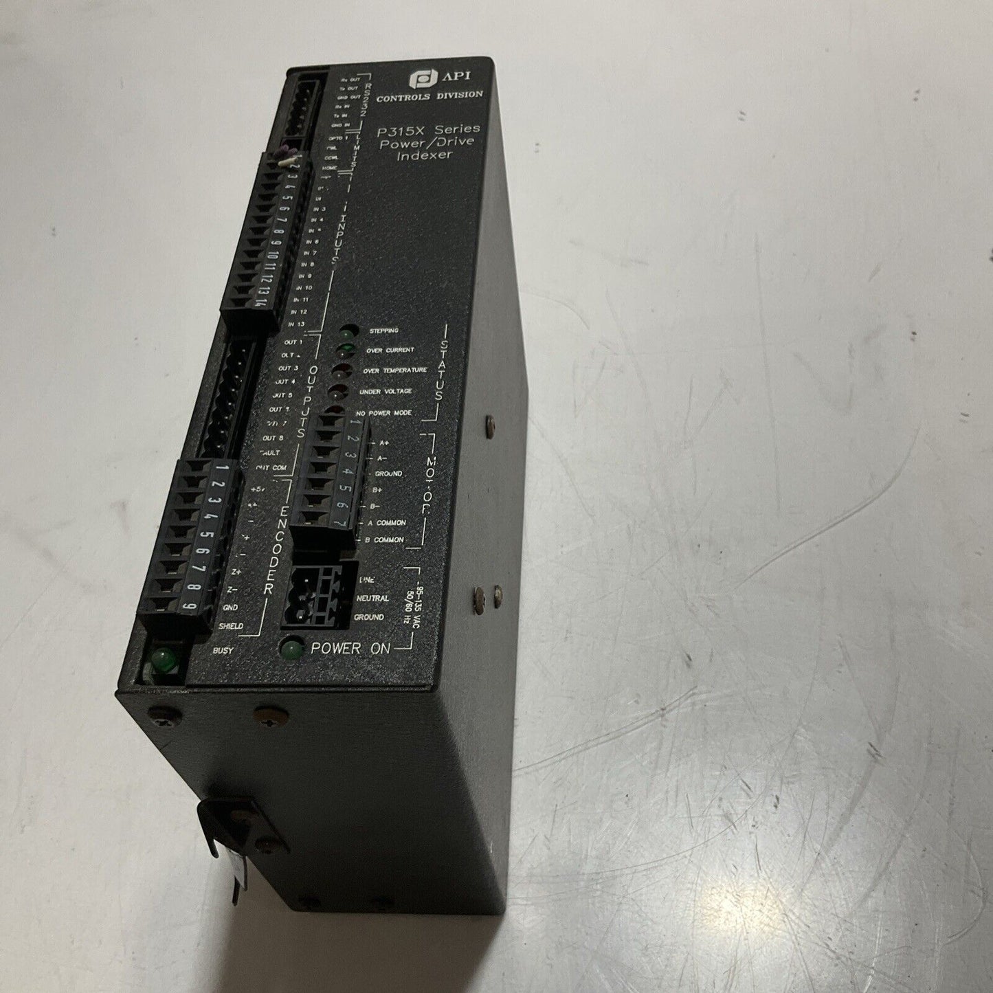 API CONTROL DIVISION P315X SERIES POWER /DRIVE  INDEXER  U3S