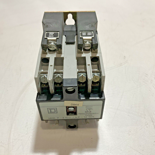 SQUARE D 8501X040 8501 TYPE X  INDUSTRIAL CONTROL  RELAY 120V  U3S