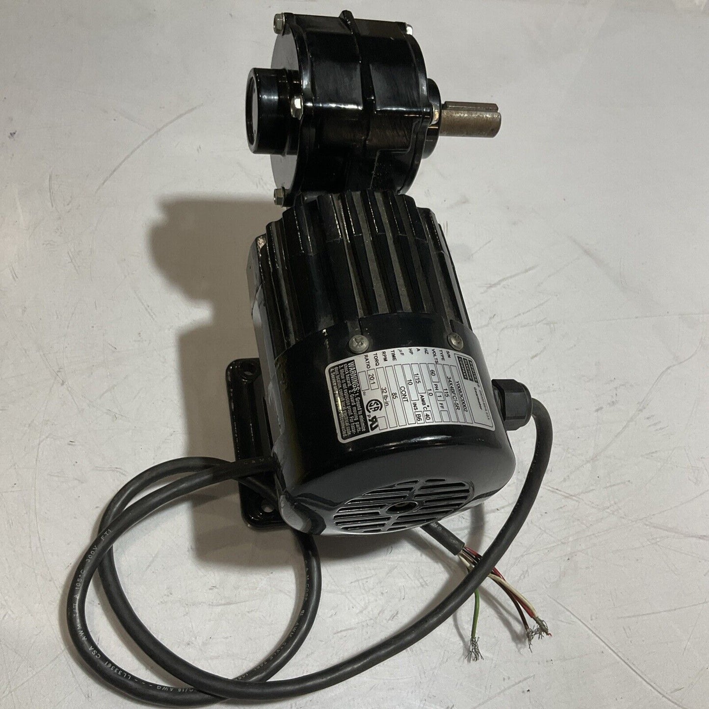 BODINE  ELECTRIC  COMPAN  34X4BFCI-5R  GEARMOTOR  U3S