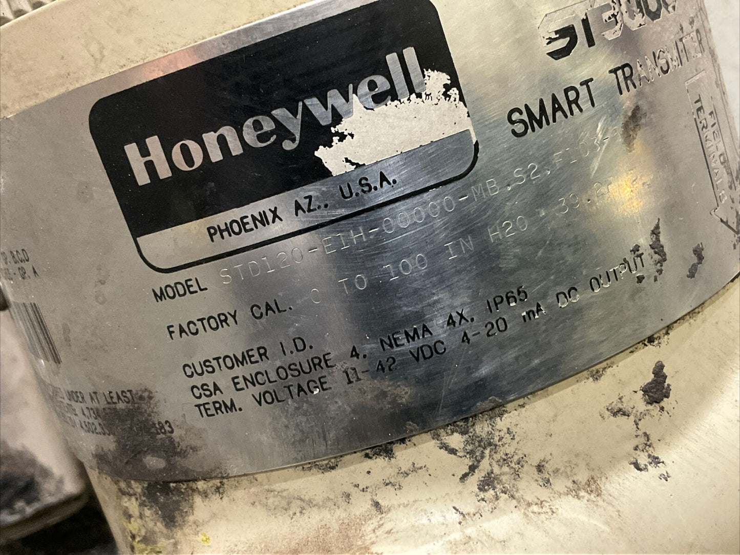 HONEYWELL STD120-E1H-00000-MB.S2.F1D3-5137 ST3000 SMART PRESSURE TRANSMITTER 222