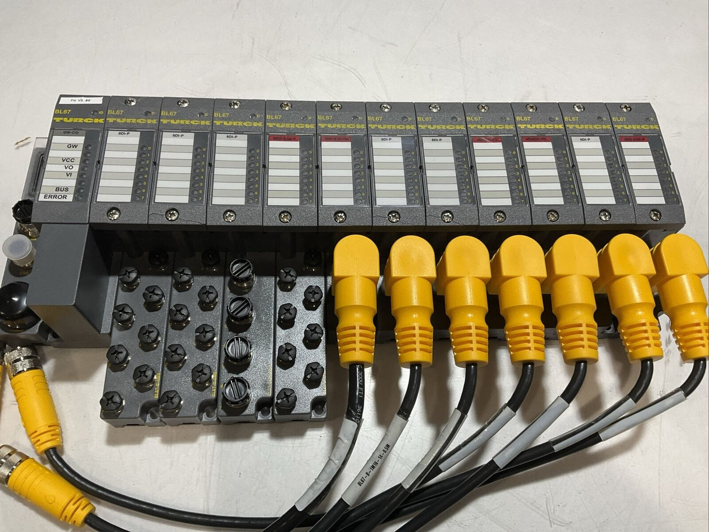 TURCK 165K100 BL67 TW-CO 8DI-P 8DO-0,5A-P BL67-B-4M12-P CANOPEN ASSEMBLY U3S