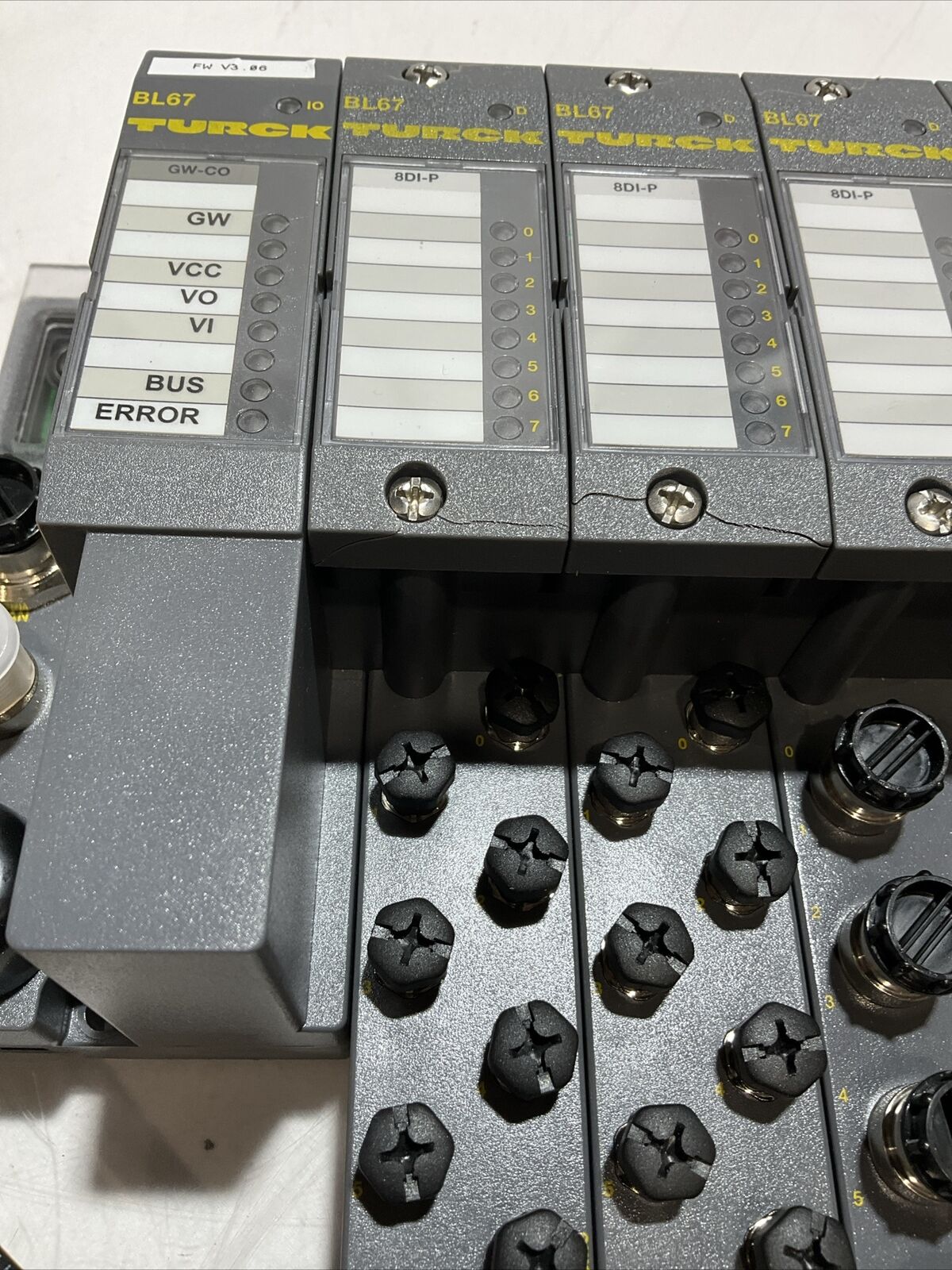 TURCK 165K100 BL67 TW-CO 8DI-P 8DO-0,5A-P BL67-B-4M12-P CANOPEN ASSEMBLY U3S