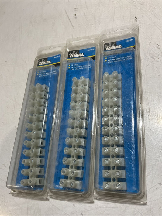 IDEAL 89-610 BARRIER STRIP CIRCUIT  LOT OF 3 RM6