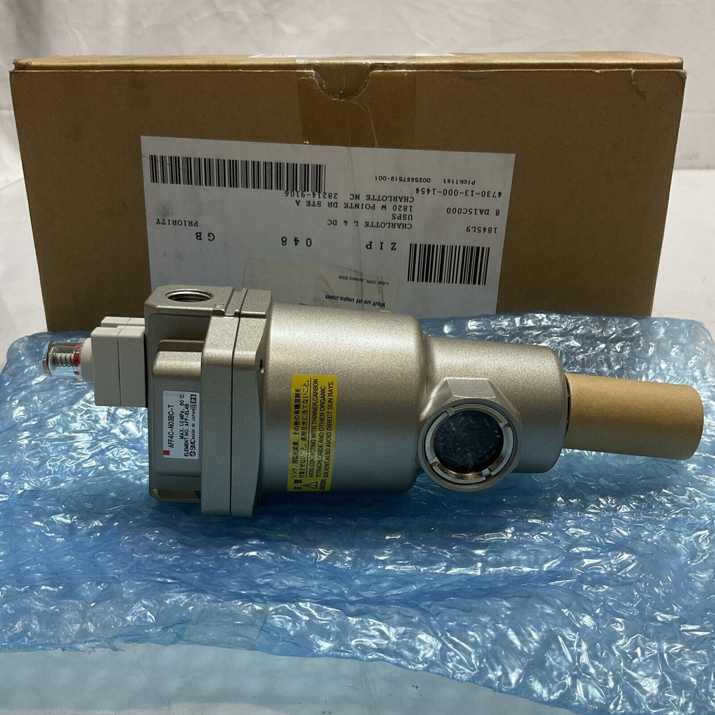 SMC  AFF4C-N03BC  MAIN  LINE  FILTER  W/ BRACKER  CONTRACTOR U3S