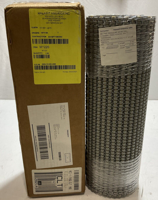 HABASIT AMERICA M1220 MODULAR BELTING 17.7X6.04 U3S