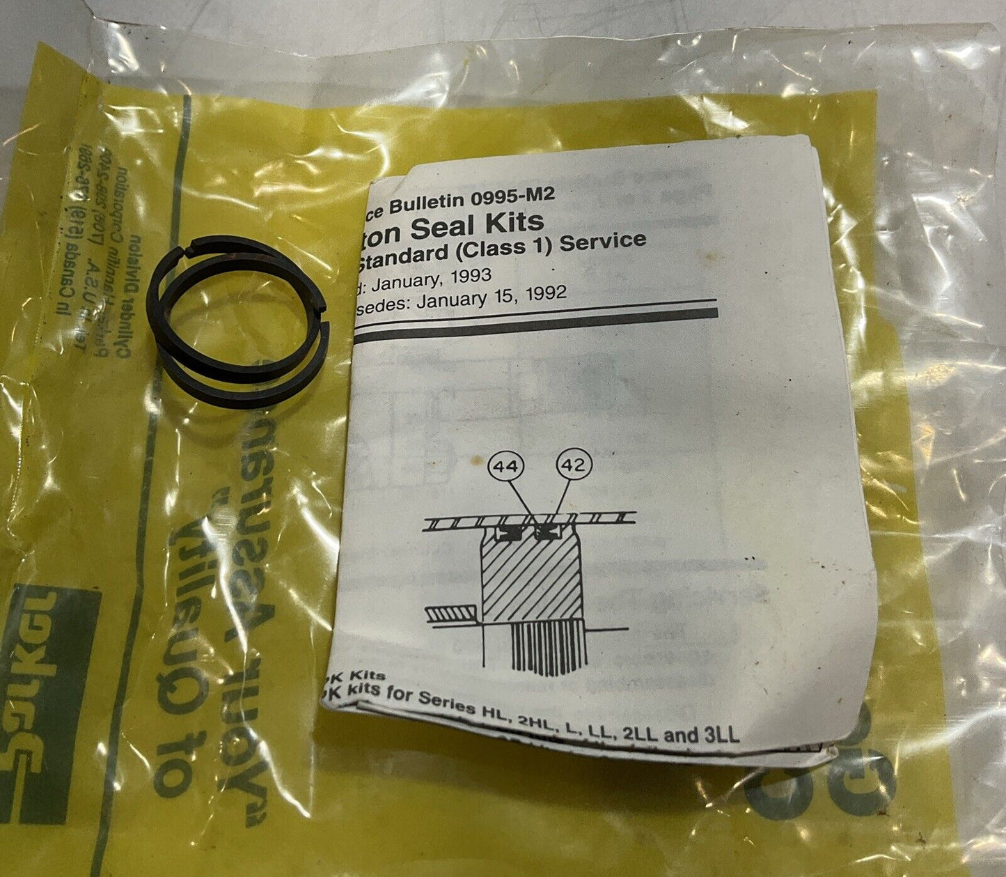 PARKER PR102H001 CYLINDER REPLACEMENT PART SEAL KIT  U3S