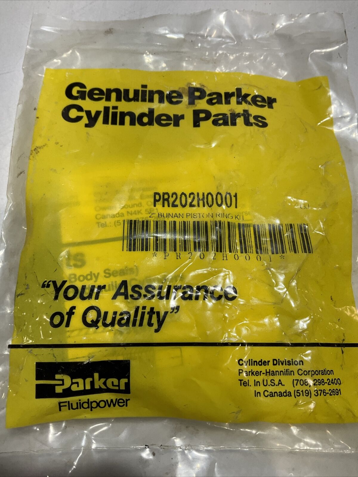 PARKER PR102H001 CYLINDER REPLACEMENT PART SEAL KIT  U3S