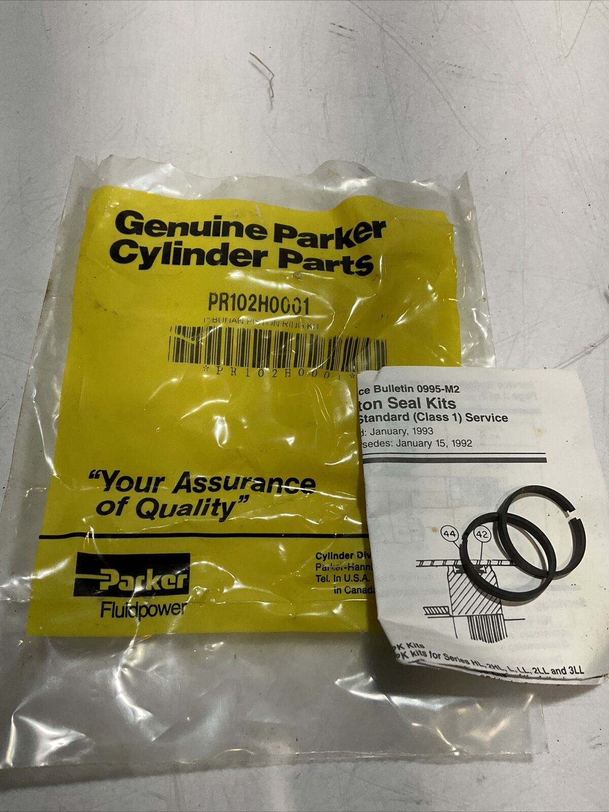 PARKER PR102H001 CYLINDER REPLACEMENT PART SEAL KIT  U3S