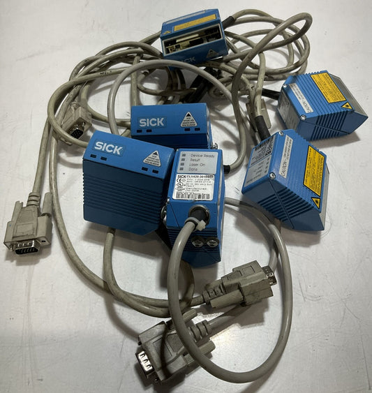 SICK   CLV420-3010S04  INDUSTRIAL BAR CODE SCANNER  LOT OF 6  U3S