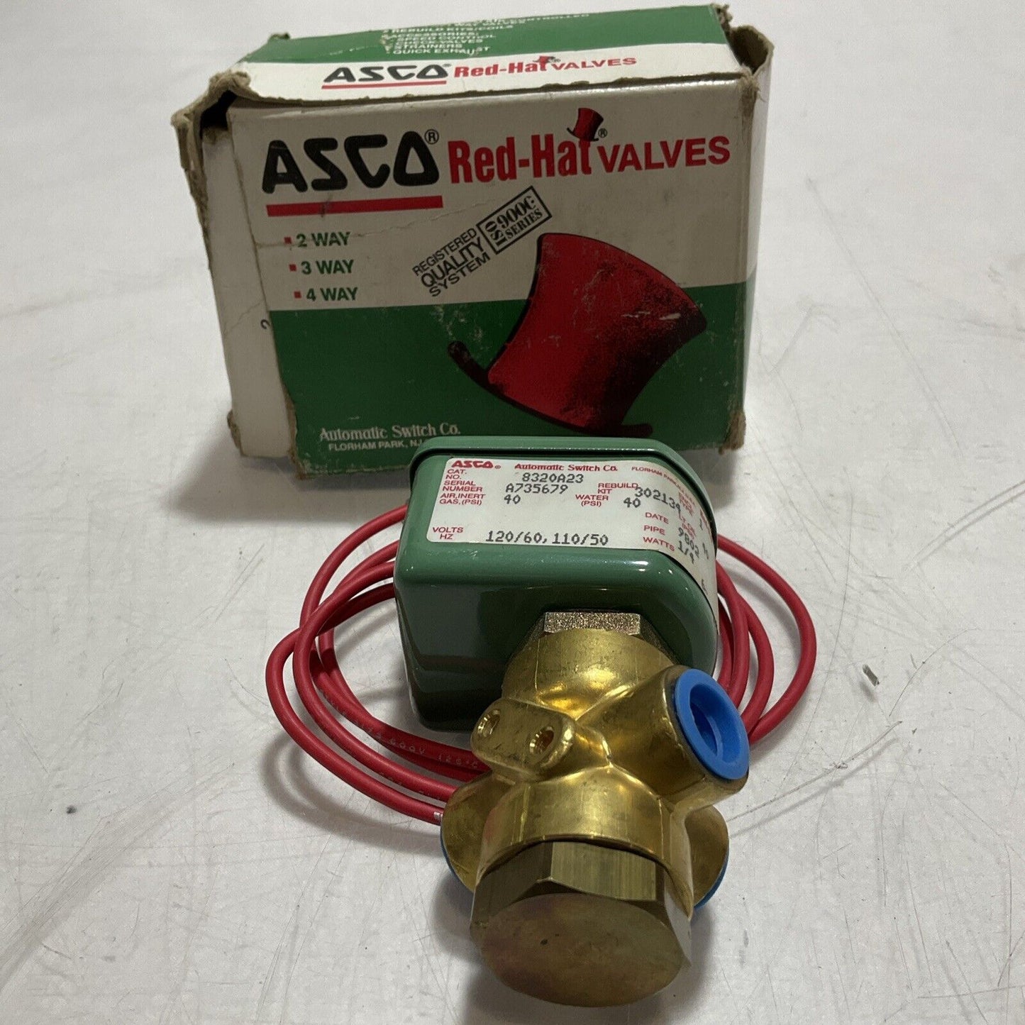 ASCO 8320A23 SOLENOID VALVE 120VDC  U3S