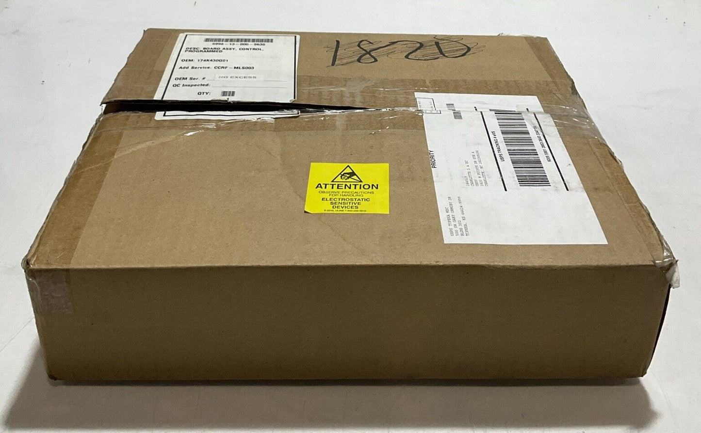 HANNSTAR KMV-4 94V-00837 BOARD ASSY CONTROL PROGRAMMED 174k430G01 F/W REV 02 U3S