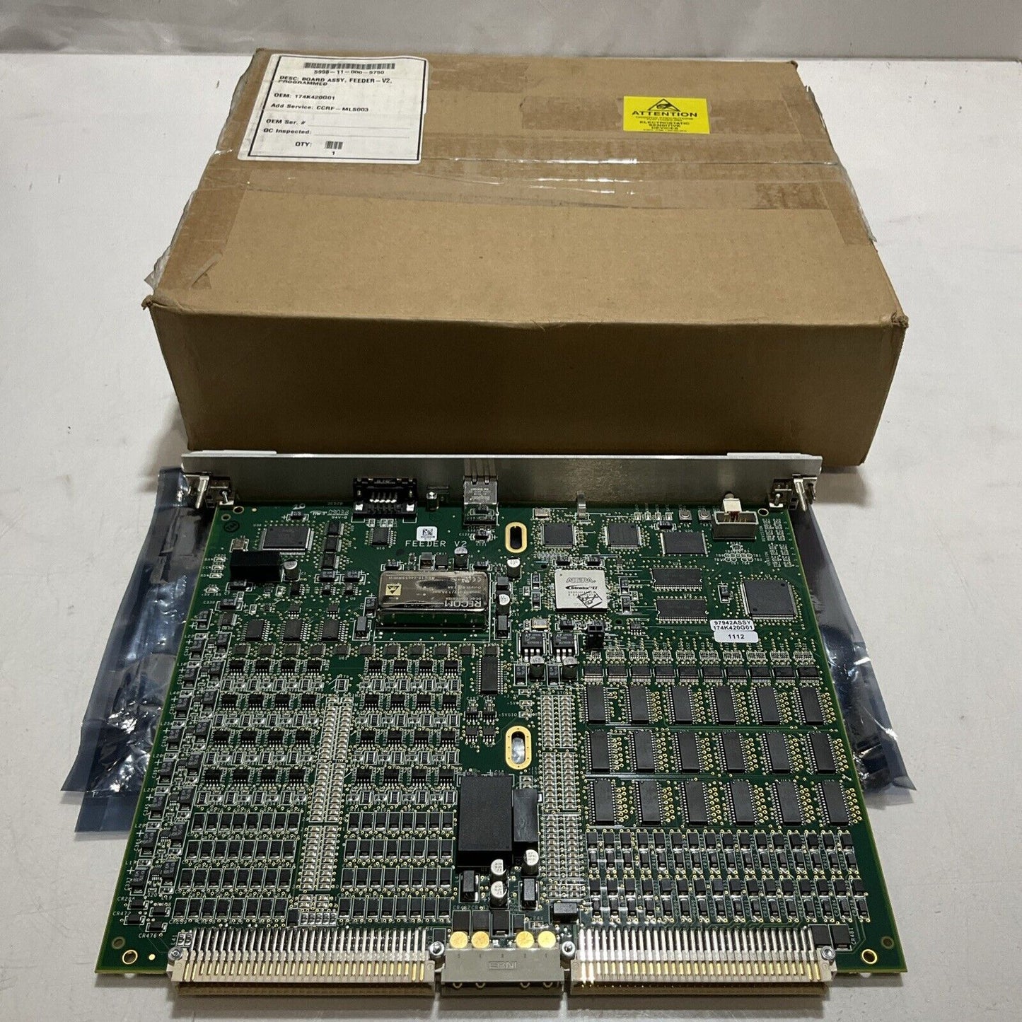 ALTERA RECOM 174K420G01 5999-11-000-5750 V2 FEEDER PROGRAMMED BOARD U3S