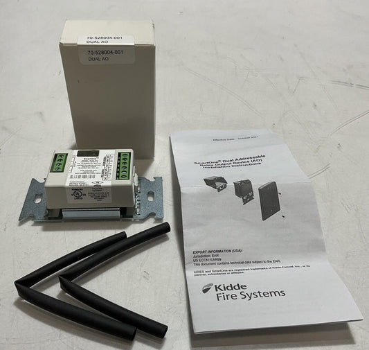 KIDDE  FIRE SYSTEM 70-528004-001 DUAL ADDRESSABLE RELAY OUTPUT DEVICE  F8L